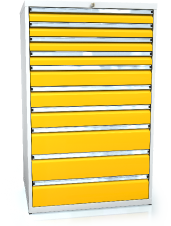 Schubladenschränke 1373 x 860 x 750 - 10x Schubladen